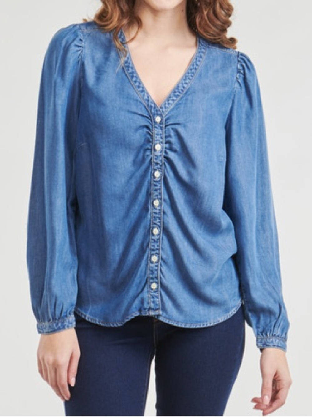 Levi's Zenda long sleeve denim blouse